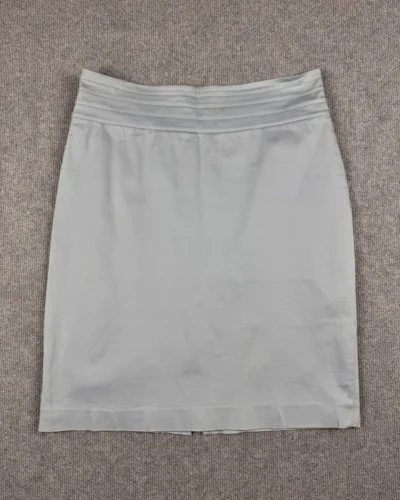 Falda gabardina celeste