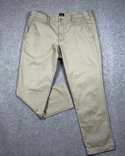Pantalón de algodón beige GAP
