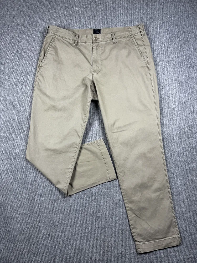 Pantalón de algodón beige GAP
