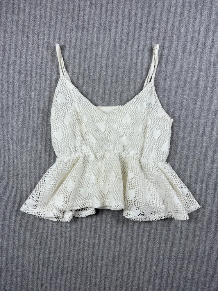 Top Mesh blanco