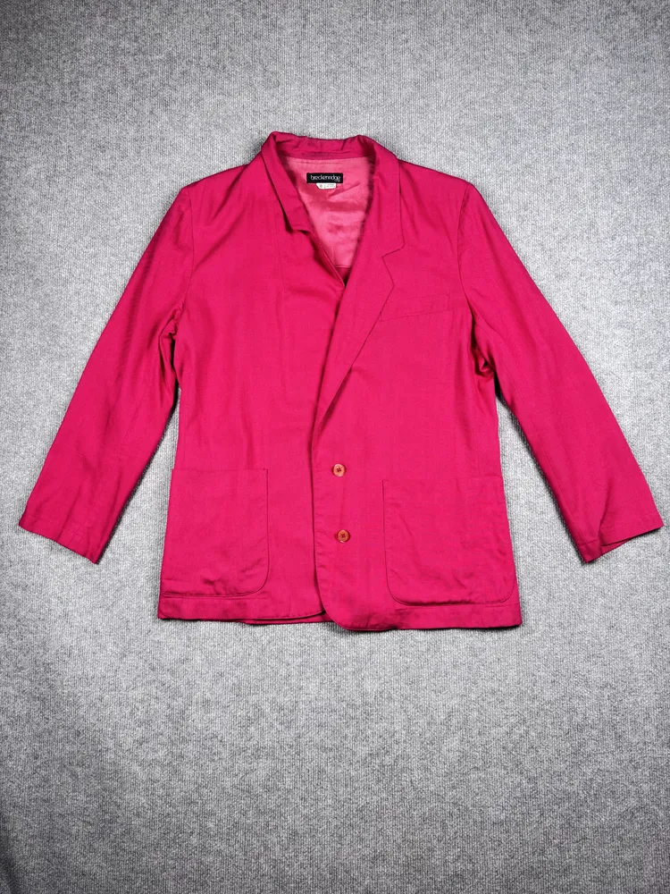 Saco fucsia de algodón
