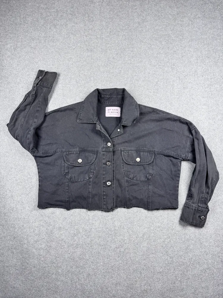 Campera de jean crop