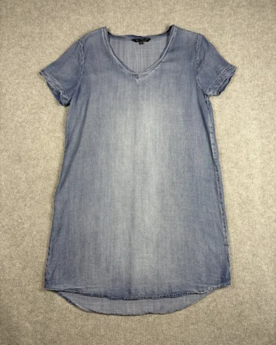 Vestido/tunica de jean recto