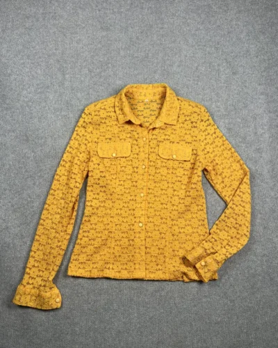 Camisaco de encaje naranja