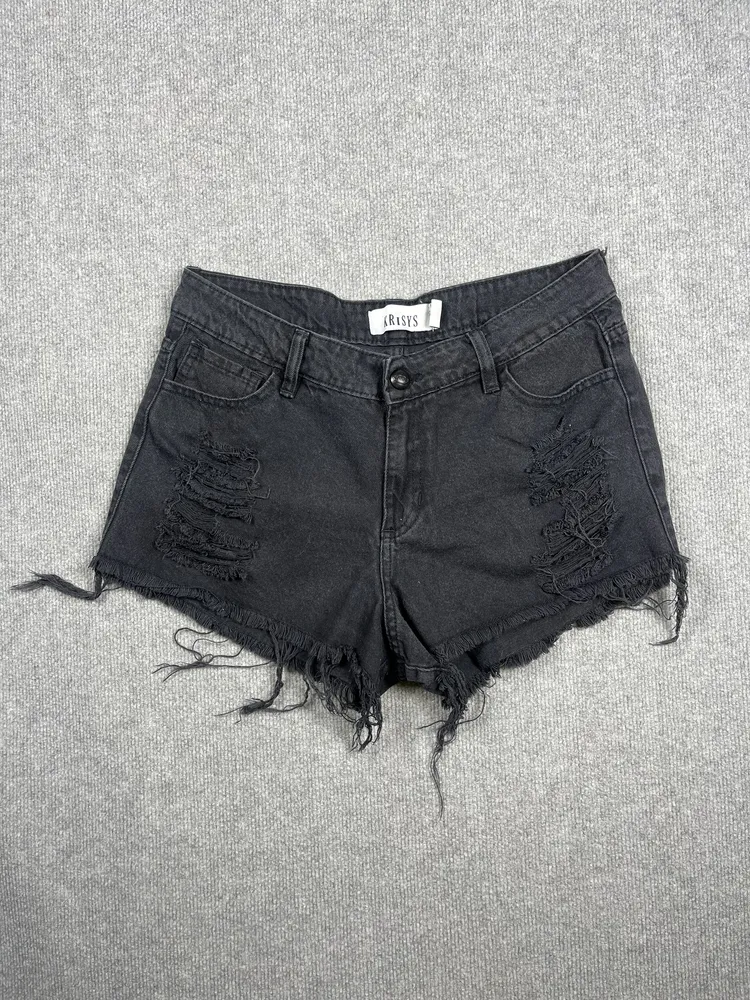 Mini short de jean roturas
