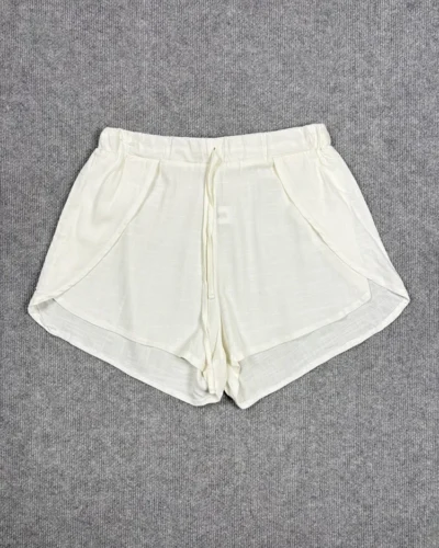 Short blanco de algodon