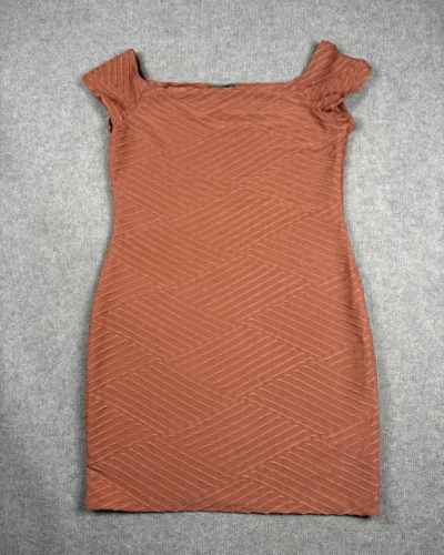 Vestido salmon con textura