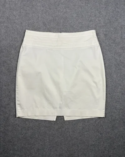 Falda vintage blanca tubo