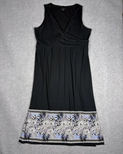 Vestido negro flores