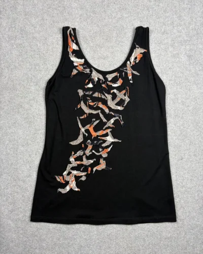 Musculosa apliques abstractos