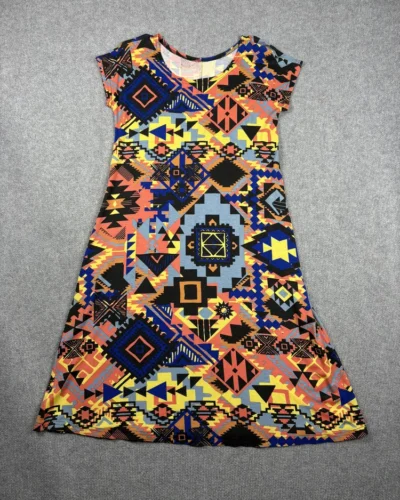 Vestido etnico geometrico