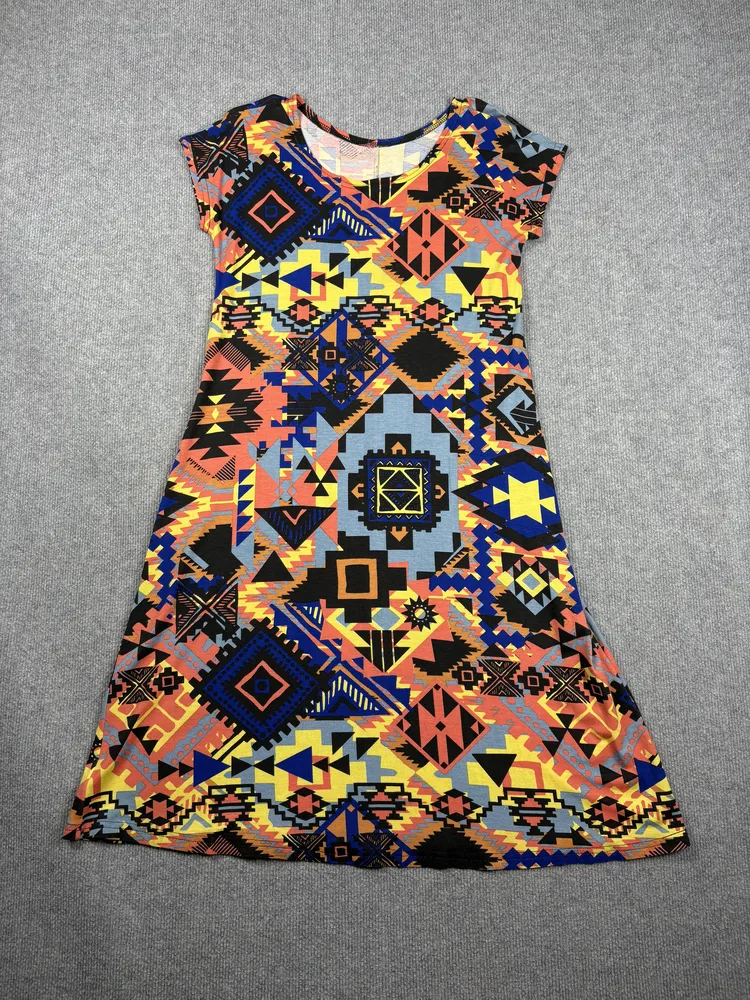 Vestido etnico geometrico