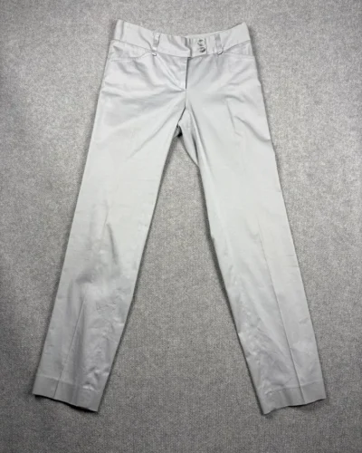 Pantalon gris satinado