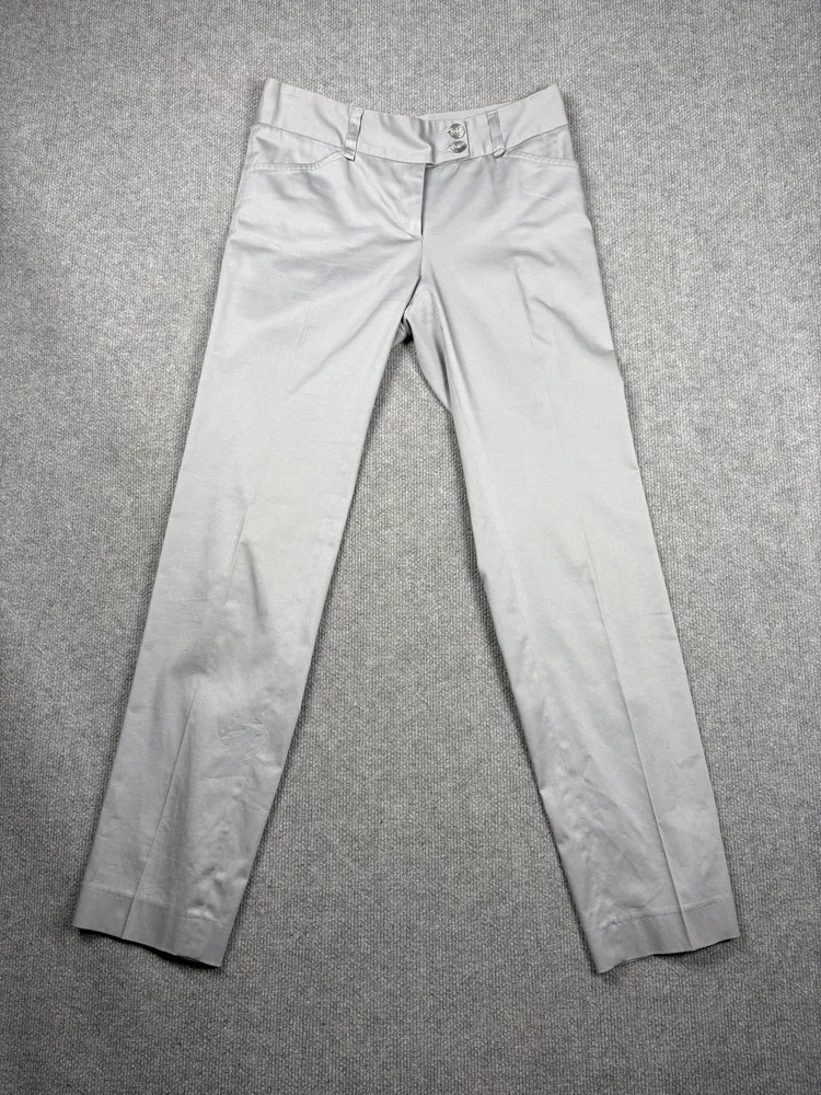 Pantalon gris satinado