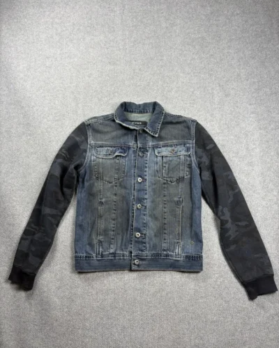 Campera de jean mix camuflada