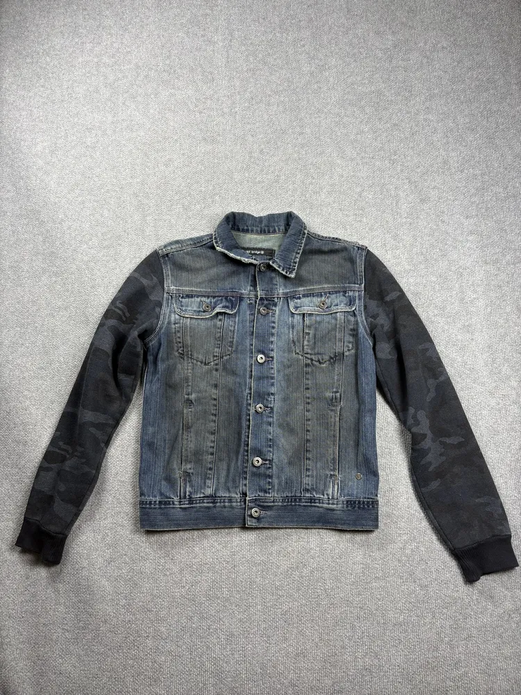 Campera de jean mix camuflada