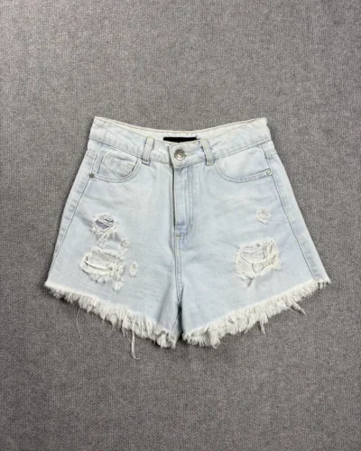 Short de jean roturas
