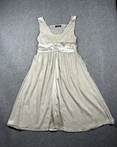 Vestido de fiesta Y2K con volados