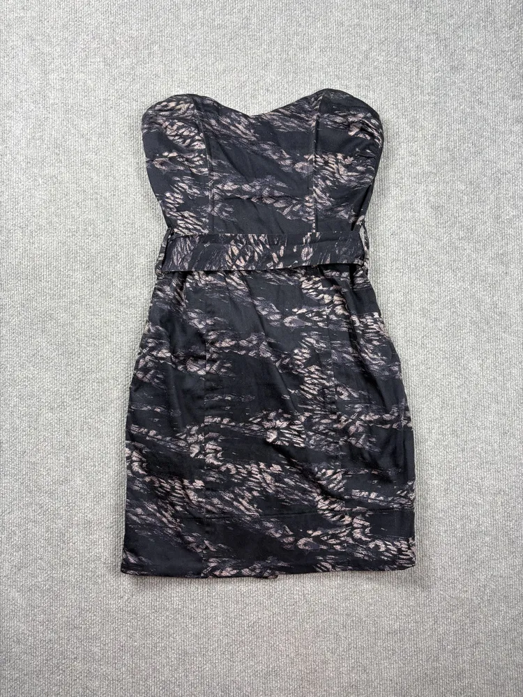 Vestido strapless Y2K