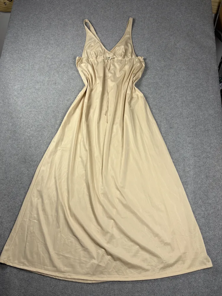 Vestido vintage camison beige