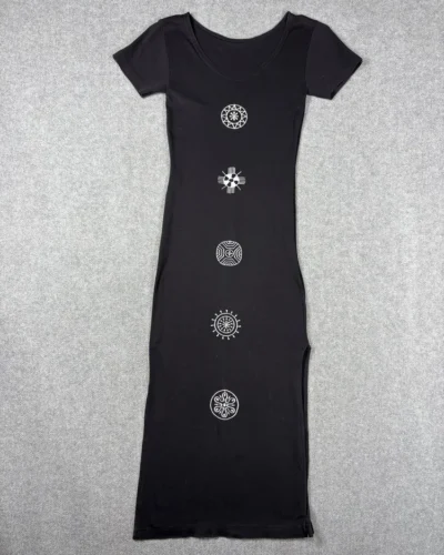 Vestido slim bordado