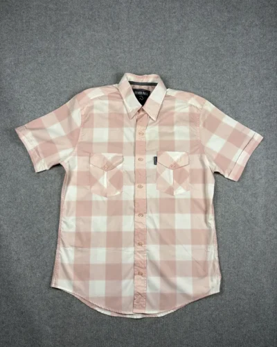 Camisa Rever Pass cuadros rosas