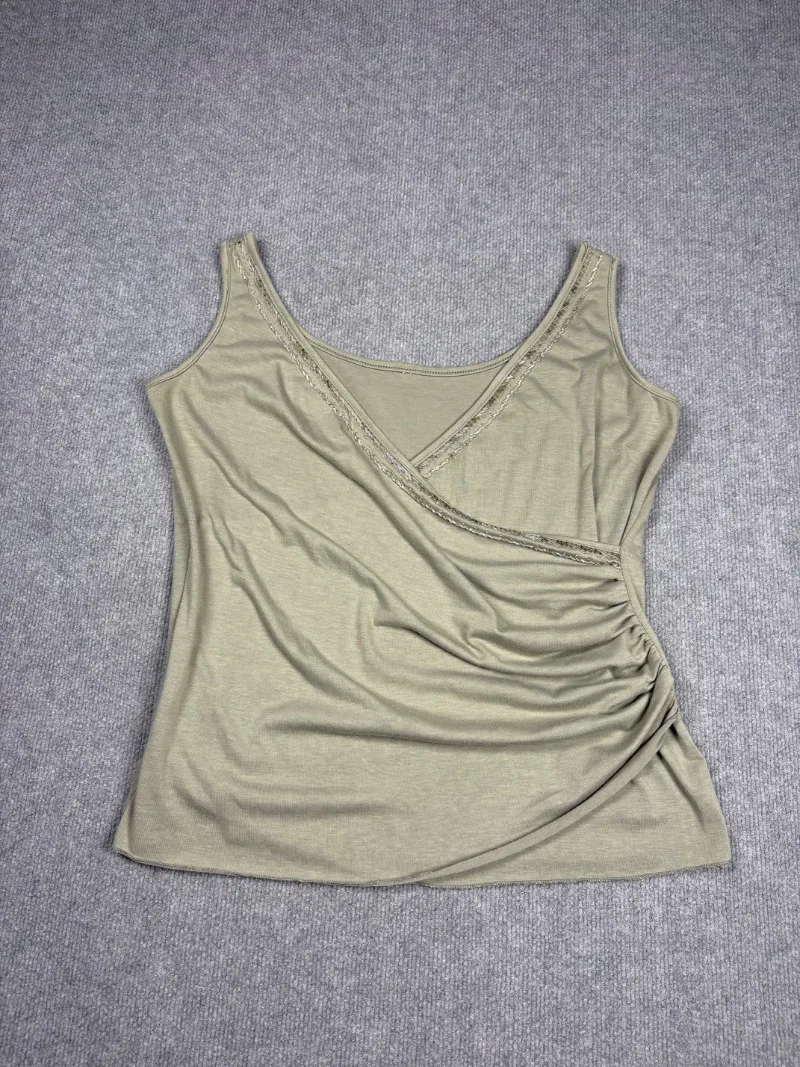 Blusa lentejuelas beige