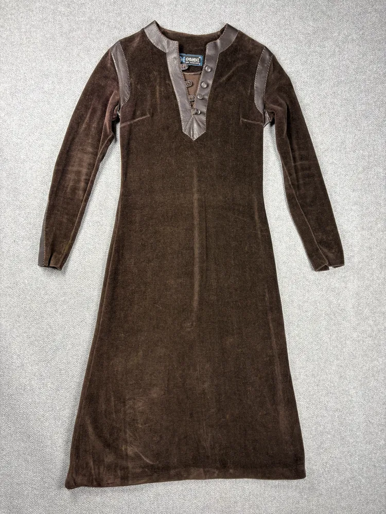 Vestido vintage plush marrón