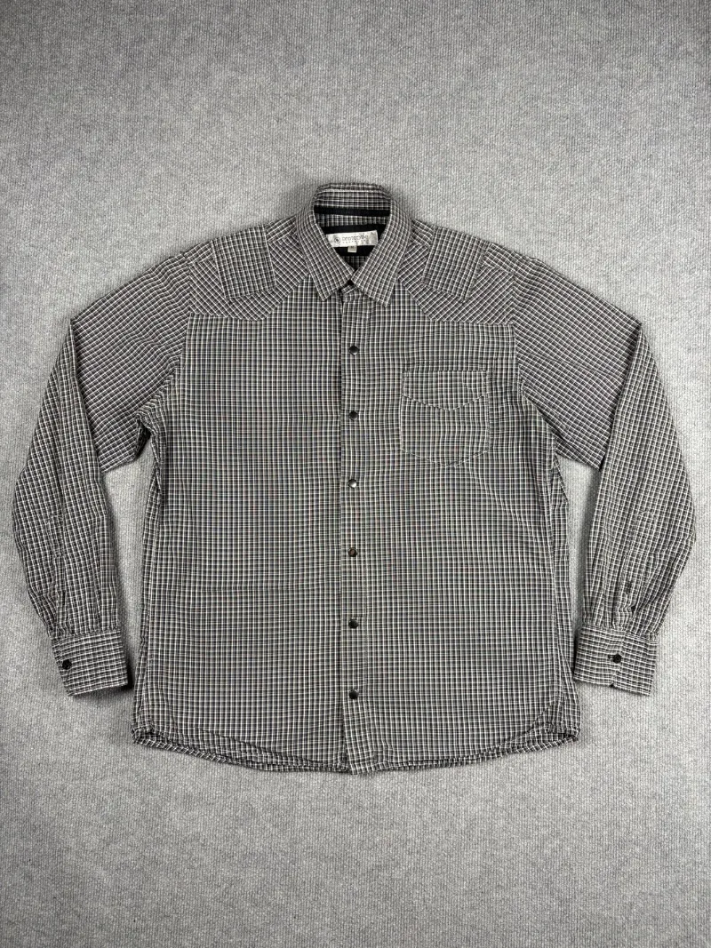 Camisa cuadros gris