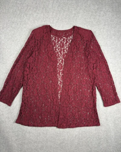 Camisa Encaje Burdeos