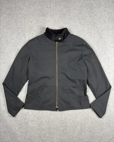 Campera gabardina negra