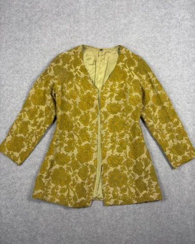Blazer floral mostaza