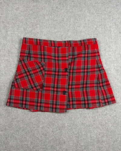 Falda cuadrille plisada