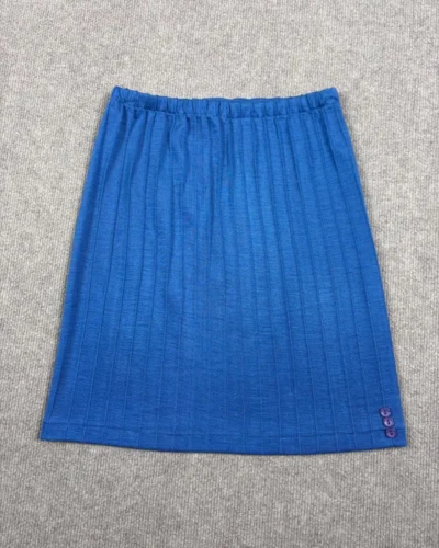 Falda Azul botoncitos