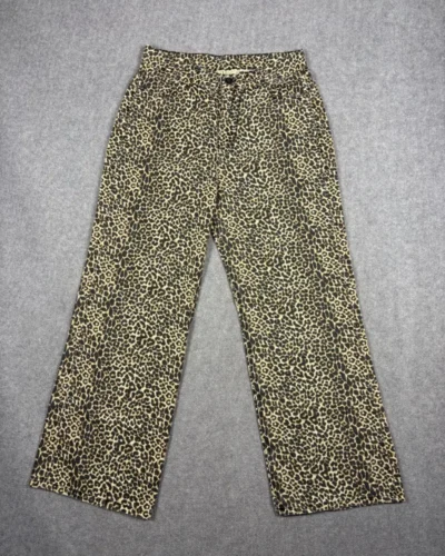 Pantalón wide leg animal print
