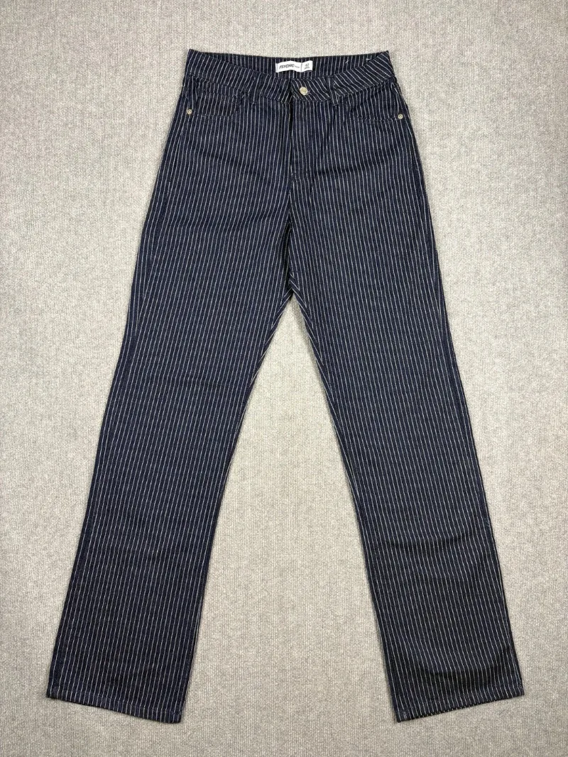 Pantalón denim Microrayas