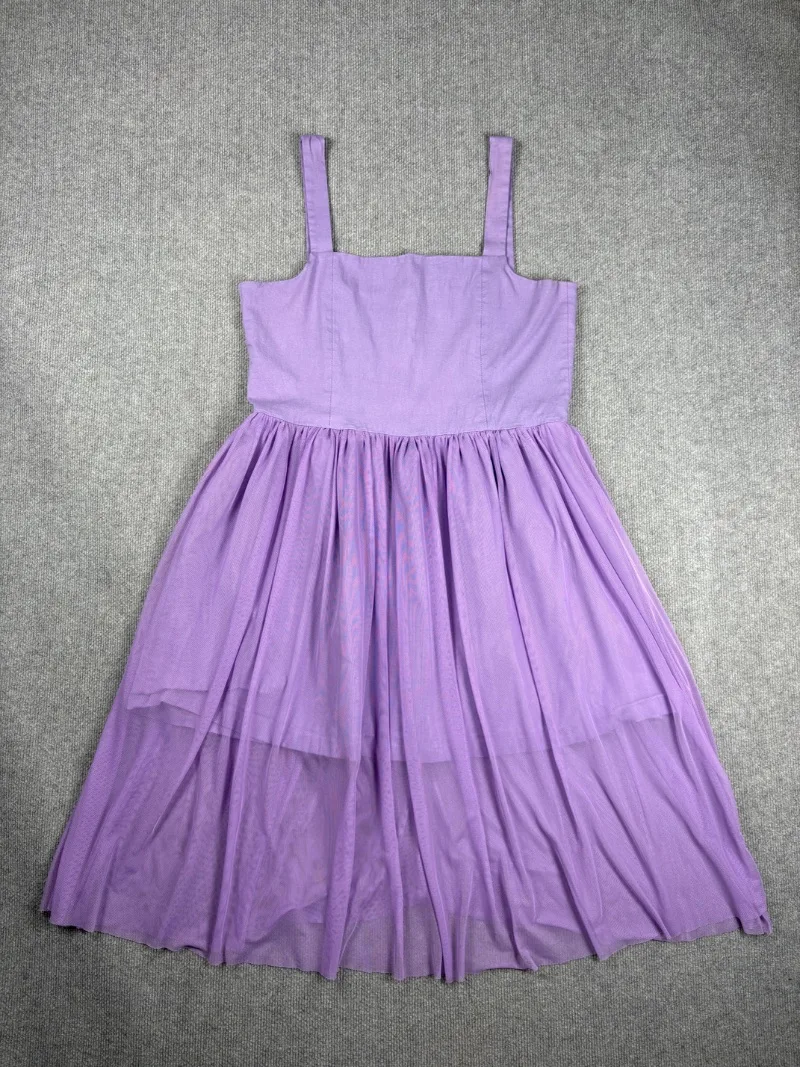Vestido tul lila