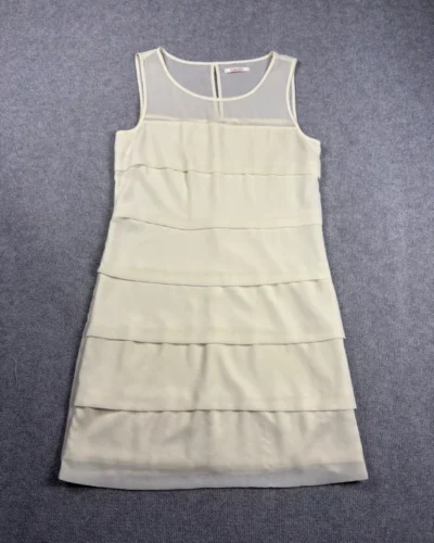 Vestido plisado natural