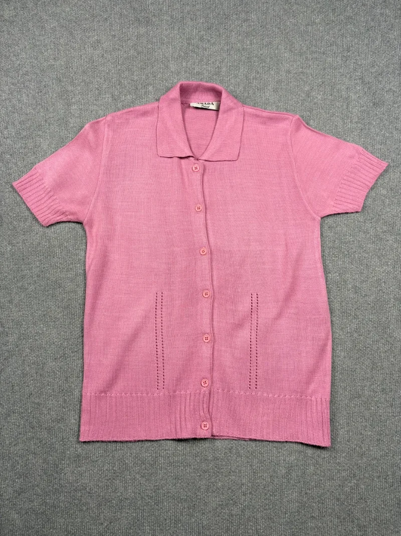 Blusa rosa botones