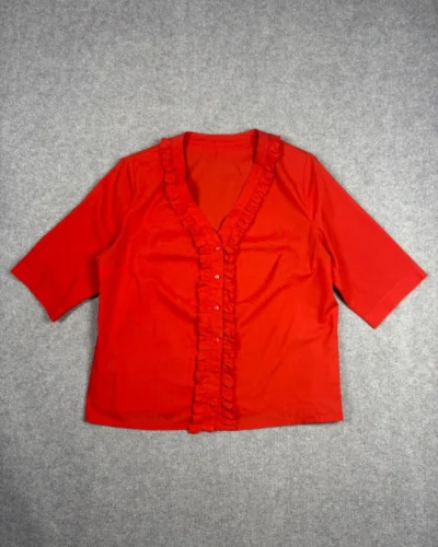 Camisa Roja Fruncida