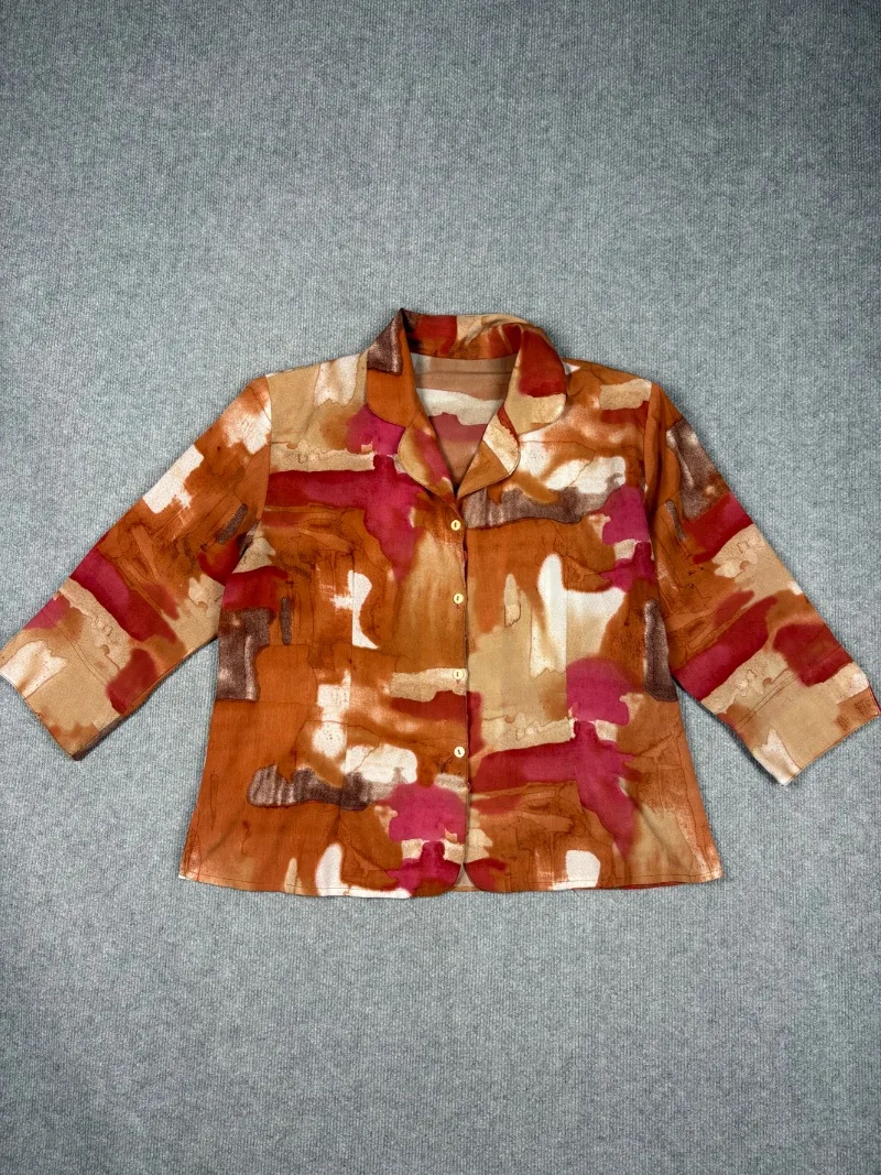 Camisa patchwork vintage