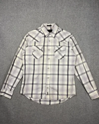 Camisa cuadrille gris