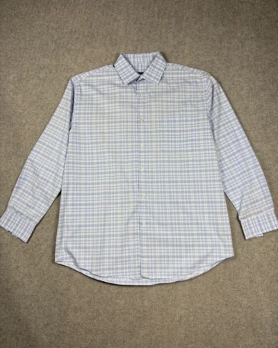 Camisa cuadros celeste