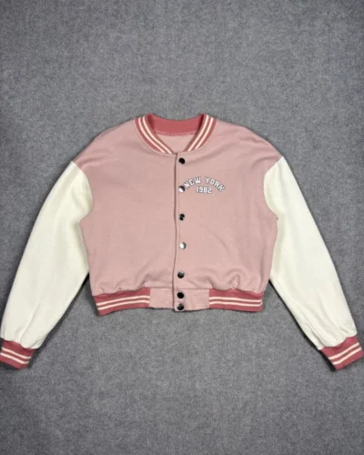 Campera Varsity Rosa
