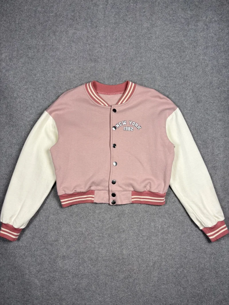 Campera Varsity Rosa