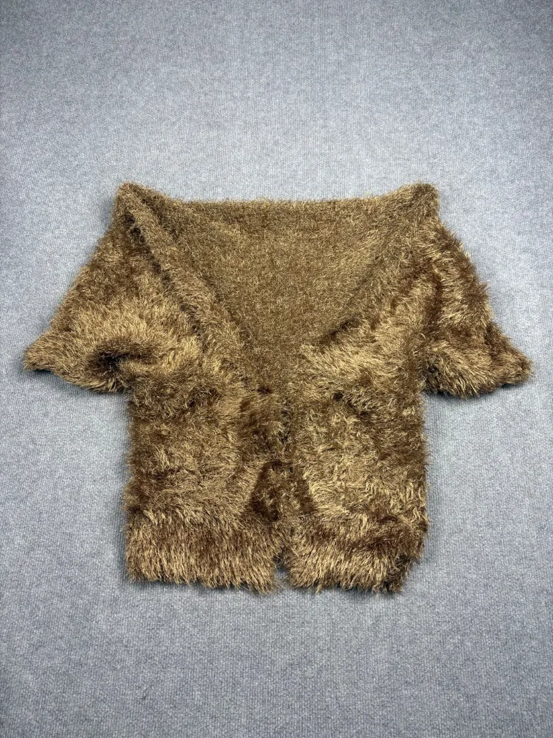 Sweater camel pelo de mono