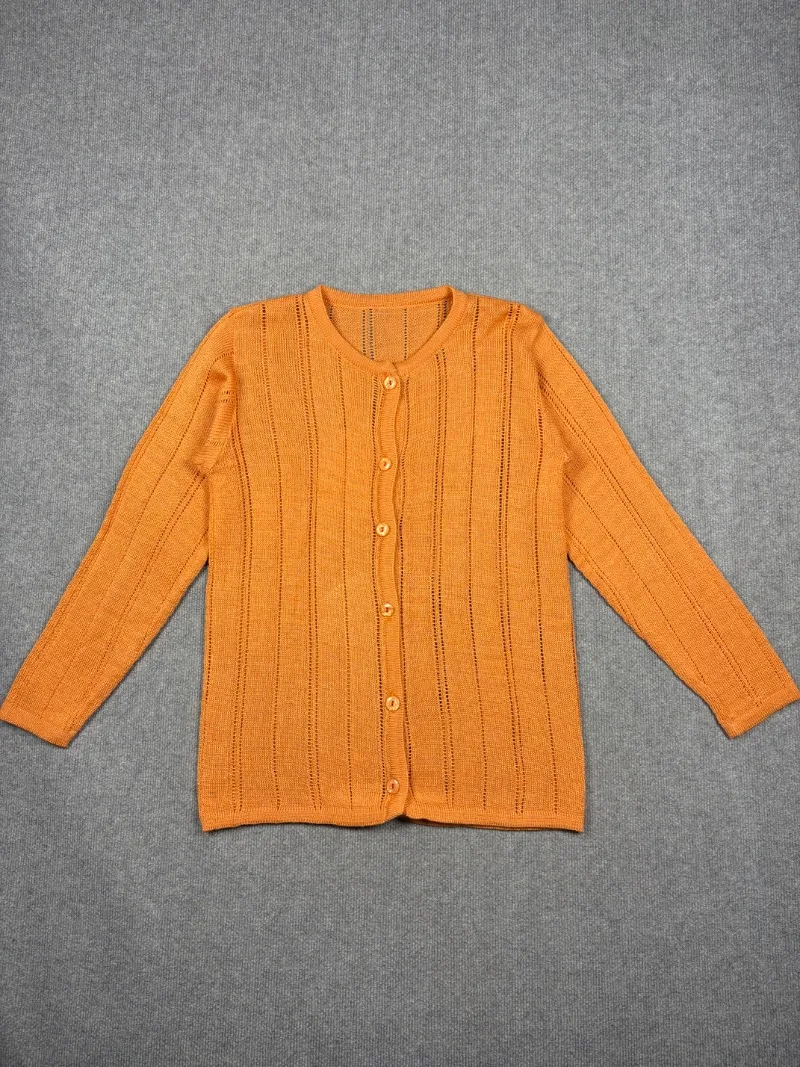 Sweater Naranja Trenzado