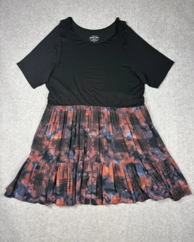 Vestido combinado Floral