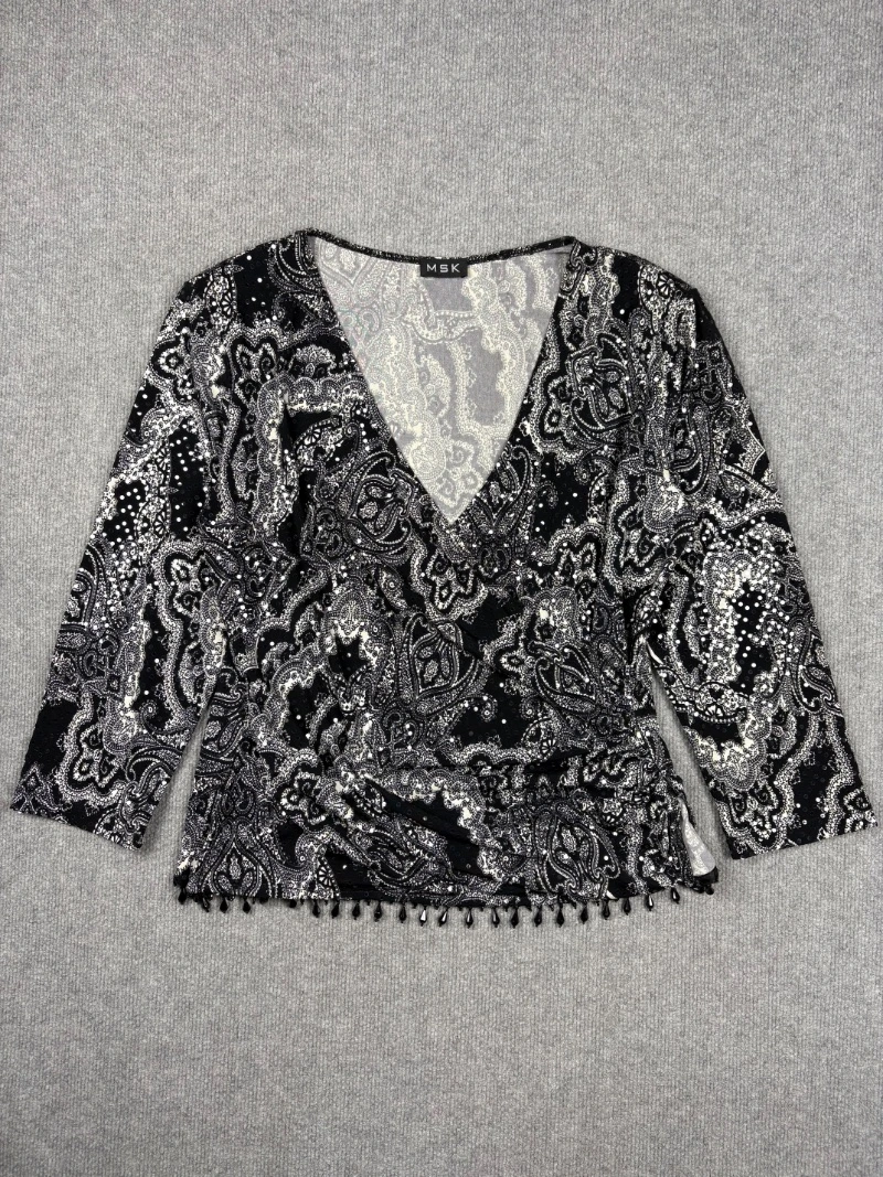Blusa arabescos Y2K