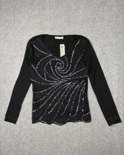 Blusa mostacillas Y2K